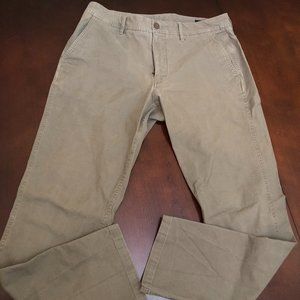Bonobos Olive Chinos 33/32 Organic Cotton Athletic Fit